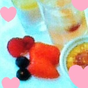 旬のフルーツとケーキのお皿¸¸¸.☆